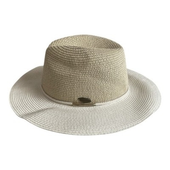 Sundaise Gold Beige Fedora Hat Oatmeal Sun Beach Travel UPF 50+ Adjustable VG main image 6